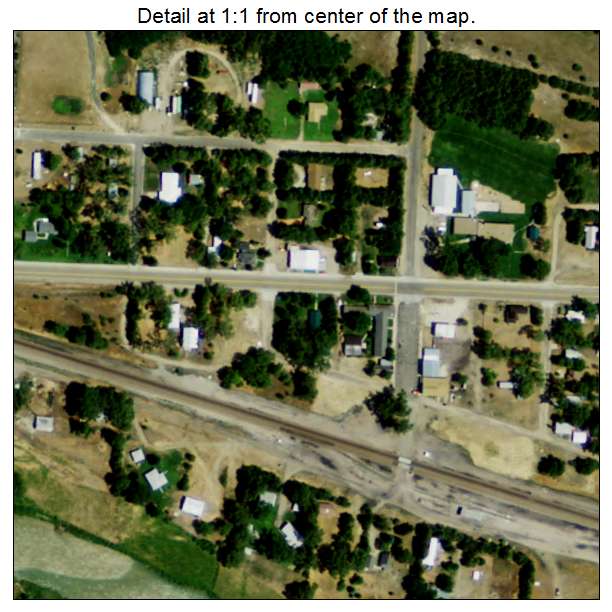 Halsey, Nebraska aerial imagery detail