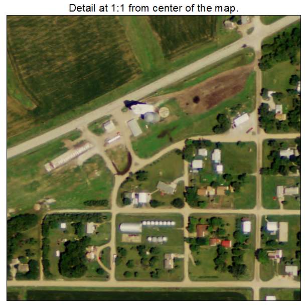 Harbine, Nebraska aerial imagery detail