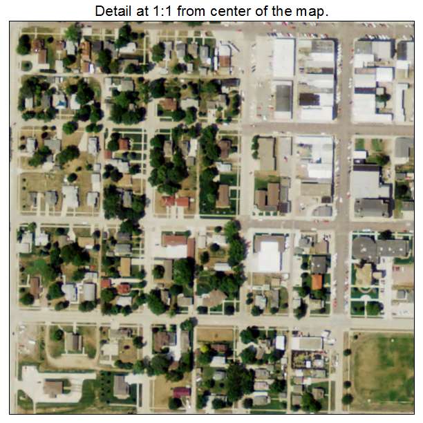 Hartington, Nebraska aerial imagery detail