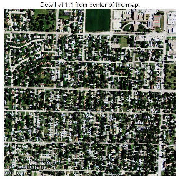 Hastings, Nebraska aerial imagery detail