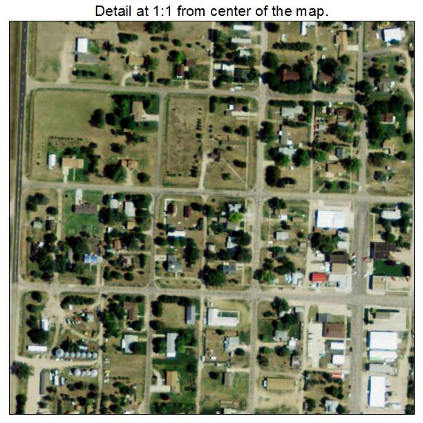 Hayes Center, Nebraska aerial imagery detail