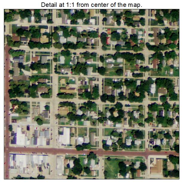 Hebron, Nebraska aerial imagery detail