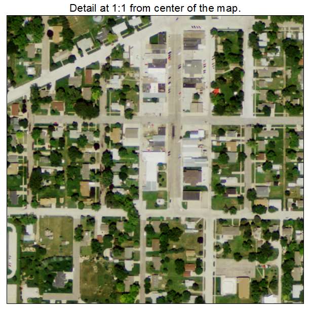 Henderson, Nebraska aerial imagery detail