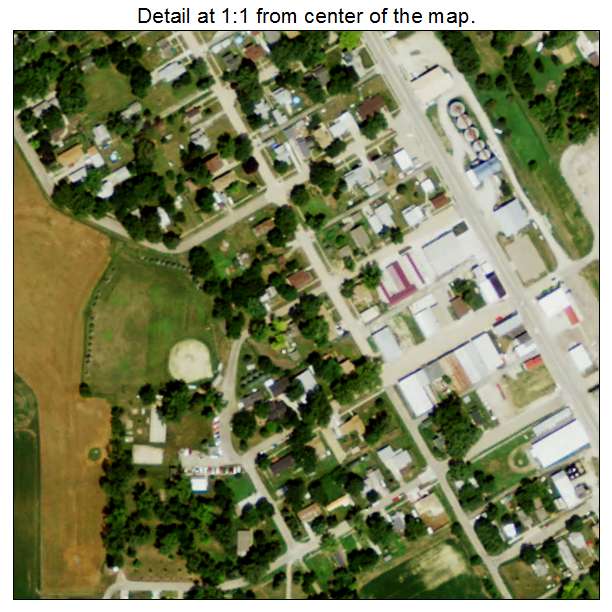 Herman, Nebraska aerial imagery detail