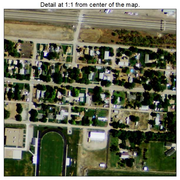 Hershey, Nebraska aerial imagery detail