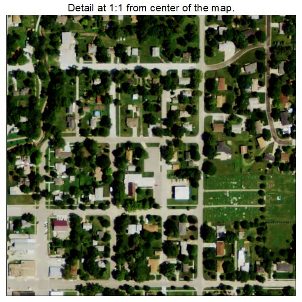 Hickman, Nebraska aerial imagery detail