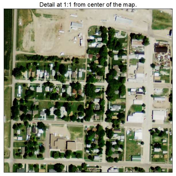 Hildreth, Nebraska aerial imagery detail