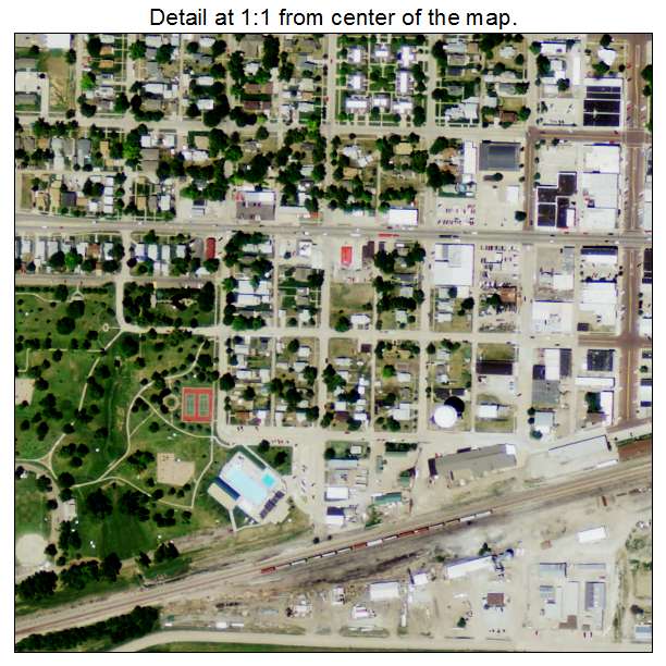 Holdrege, Nebraska aerial imagery detail
