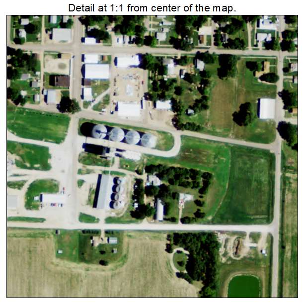 Holstein, Nebraska aerial imagery detail