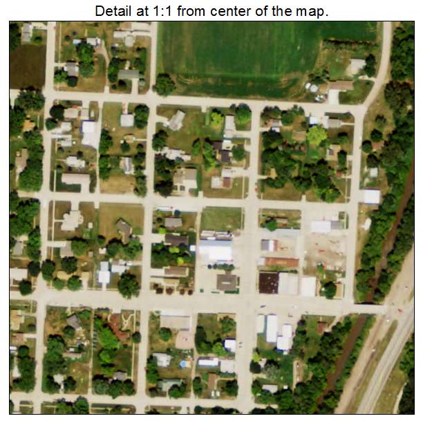 Homer, Nebraska aerial imagery detail