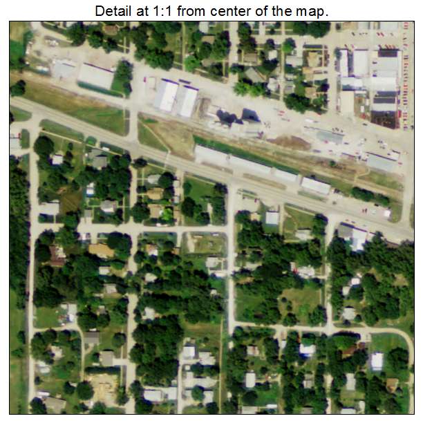 Hooper, Nebraska aerial imagery detail