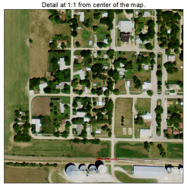 Hordville, Nebraska aerial imagery detail