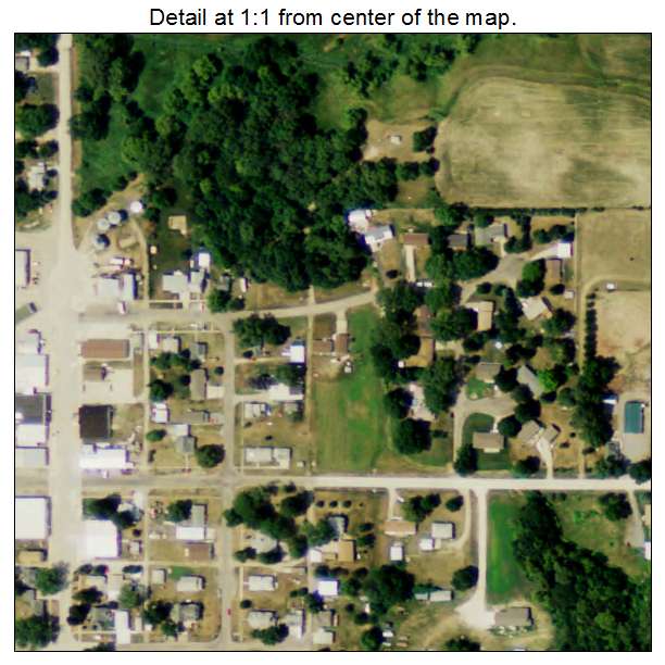 Hoskins, Nebraska aerial imagery detail