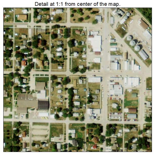 Howells, Nebraska aerial imagery detail