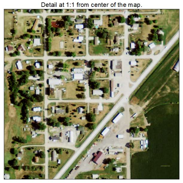 Hubbard, Nebraska aerial imagery detail