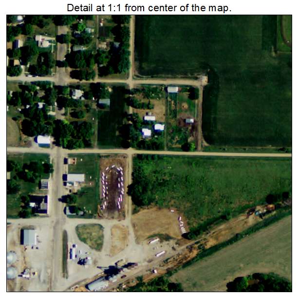 Hubbell, Nebraska aerial imagery detail