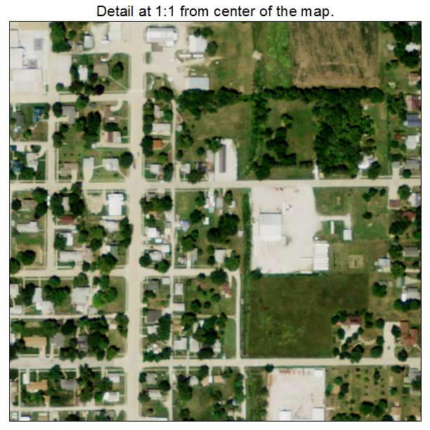 Humboldt, Nebraska aerial imagery detail