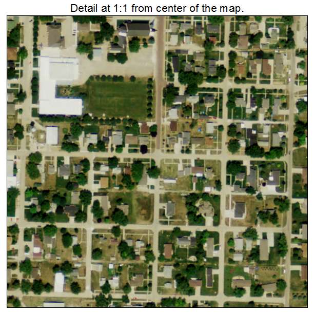 Humphrey, Nebraska aerial imagery detail