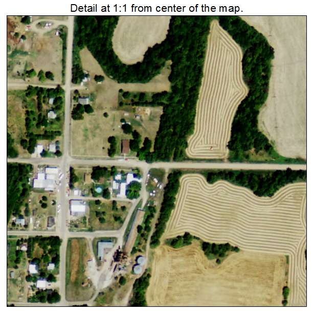 Huntley, Nebraska aerial imagery detail