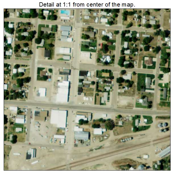 Indianola, Nebraska aerial imagery detail