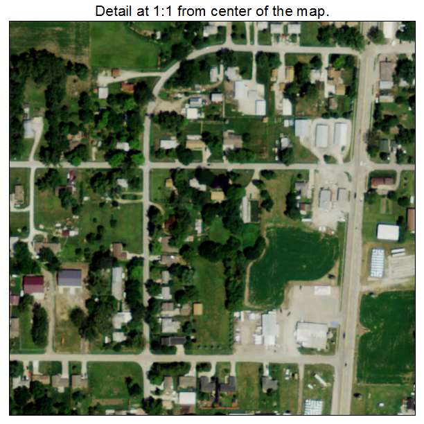 Inglewood, Nebraska aerial imagery detail