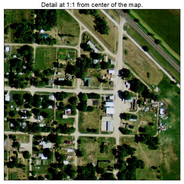 Inman, Nebraska aerial imagery detail