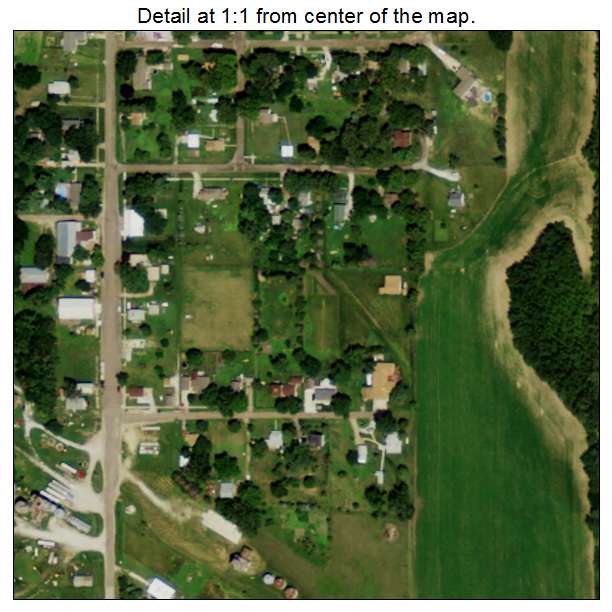 Ithaca, Nebraska aerial imagery detail