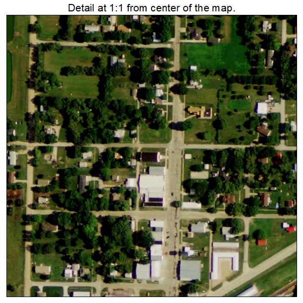 Jansen, Nebraska aerial imagery detail