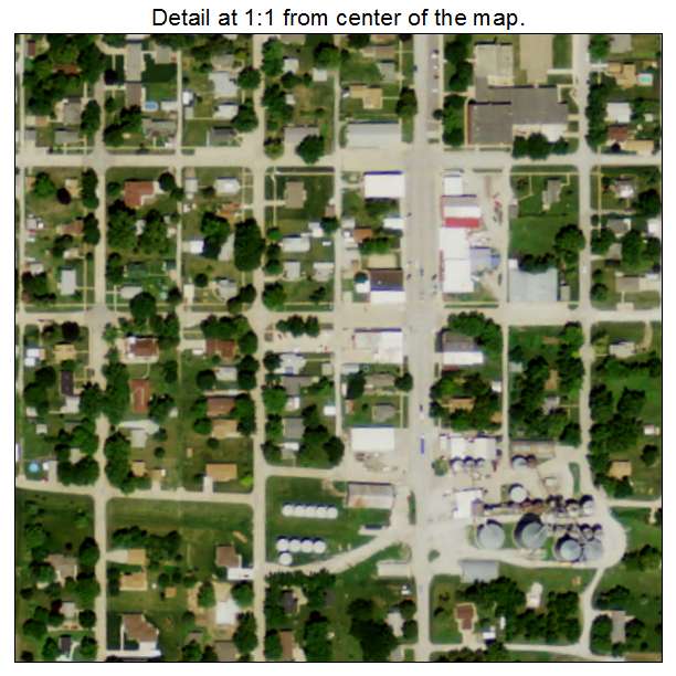 Johnson, Nebraska aerial imagery detail