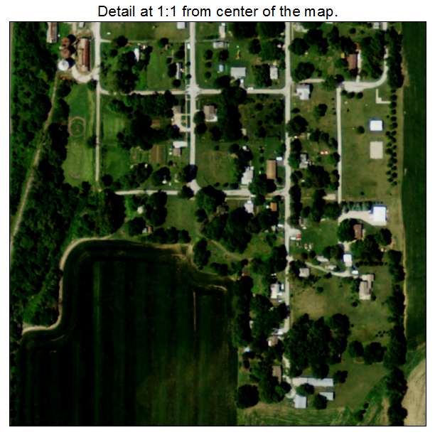 Julian, Nebraska aerial imagery detail