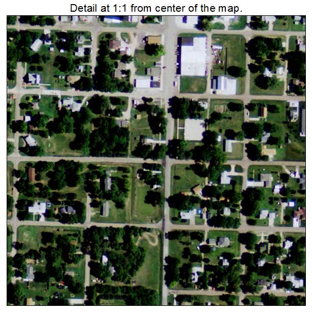 Juniata, Nebraska aerial imagery detail