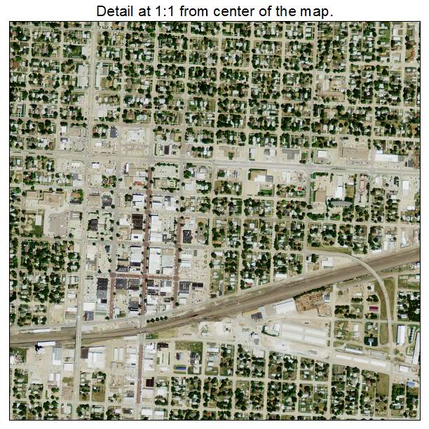 Kearney, Nebraska aerial imagery detail