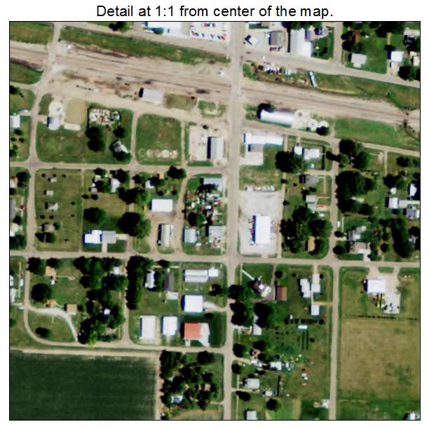 Kenesaw, Nebraska aerial imagery detail