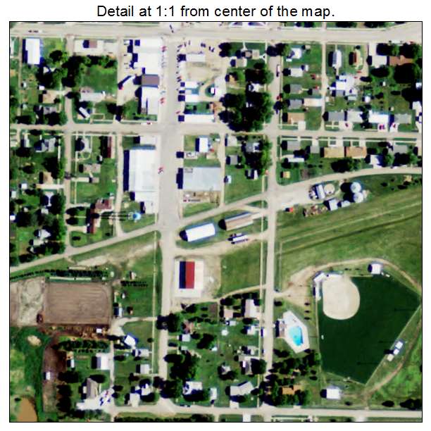 Lawrence, Nebraska aerial imagery detail