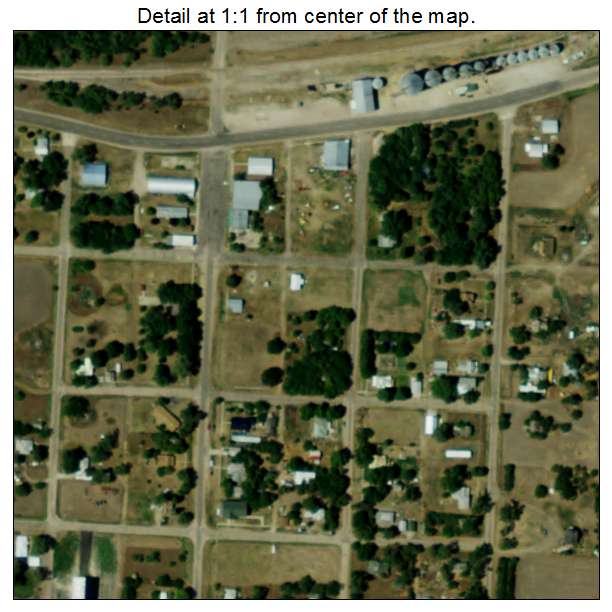 Lebanon, Nebraska aerial imagery detail