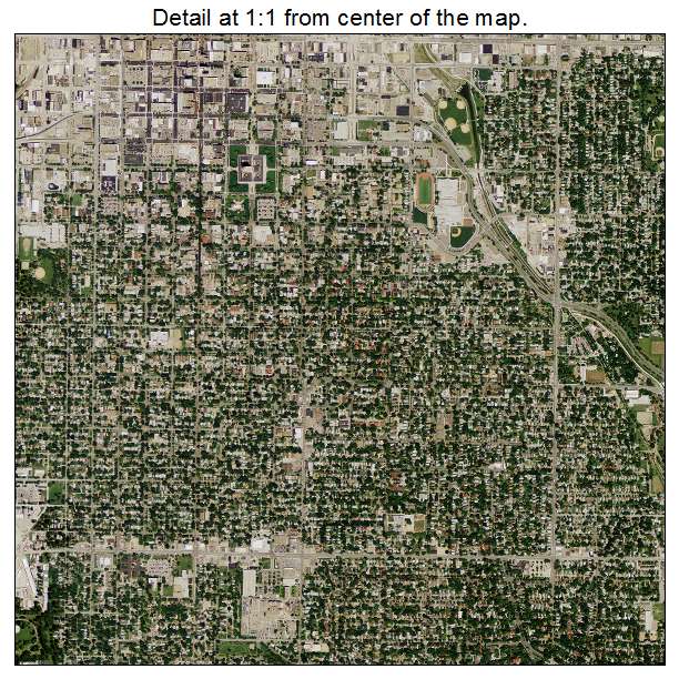 Lincoln, Nebraska aerial imagery detail