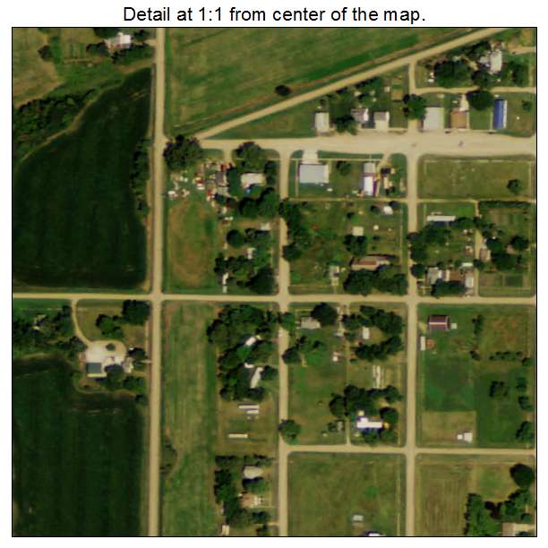 Linwood, Nebraska aerial imagery detail