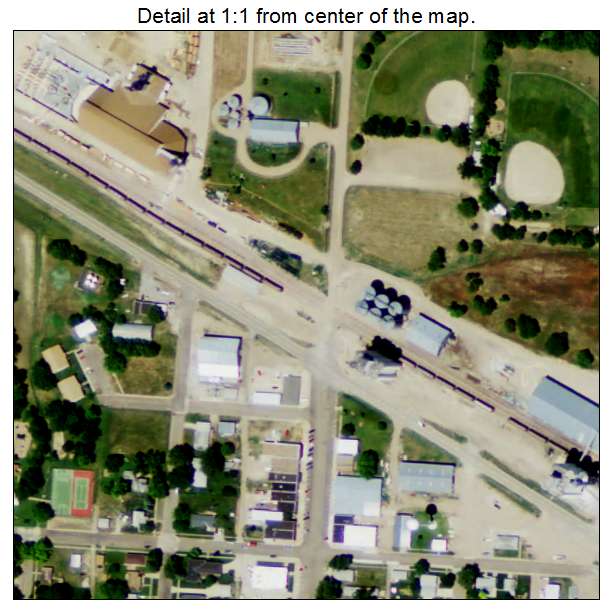 Loomis, Nebraska aerial imagery detail