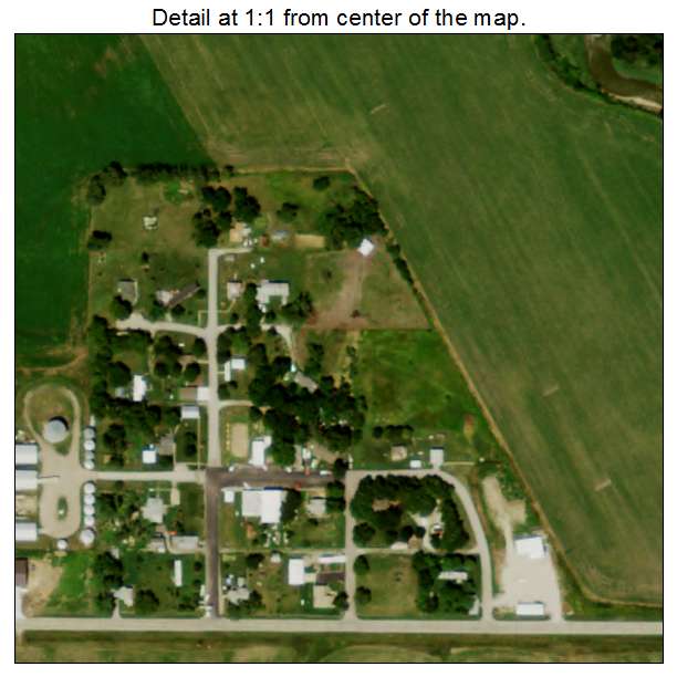 Lorton, Nebraska aerial imagery detail
