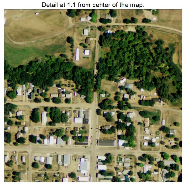 Lynch, Nebraska aerial imagery detail