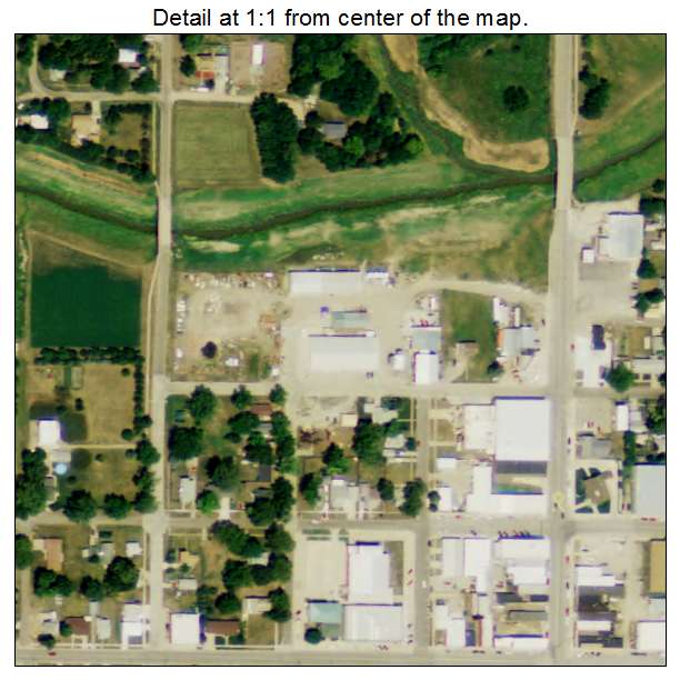 Madison, Nebraska aerial imagery detail
