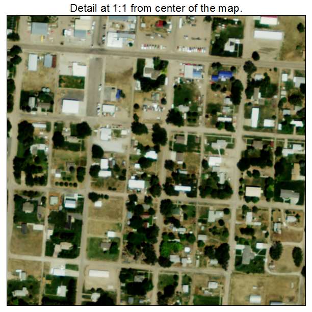 Madrid, Nebraska aerial imagery detail