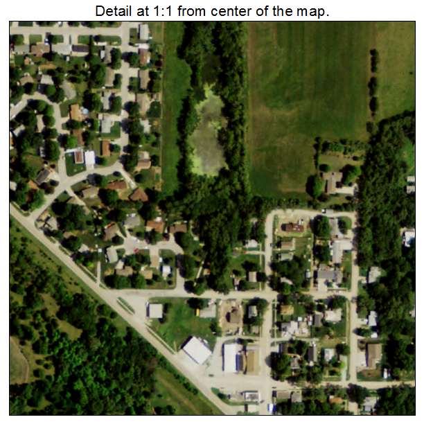 Malcolm, Nebraska aerial imagery detail