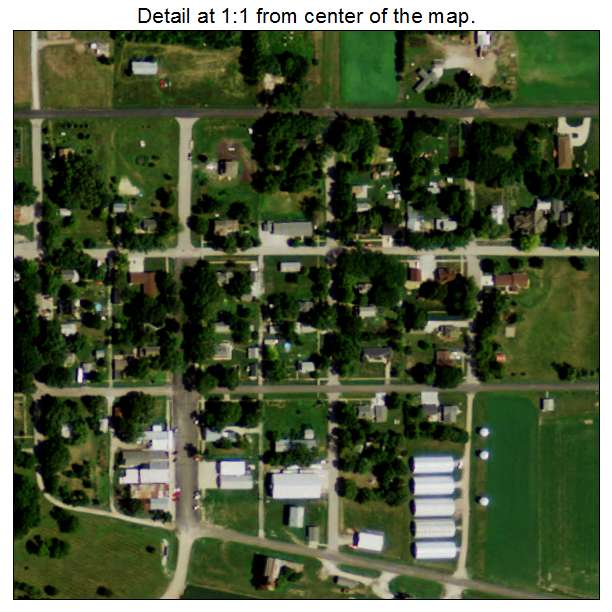 Malmo, Nebraska aerial imagery detail