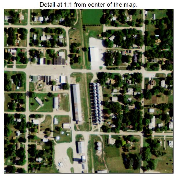 Marquette, Nebraska aerial imagery detail