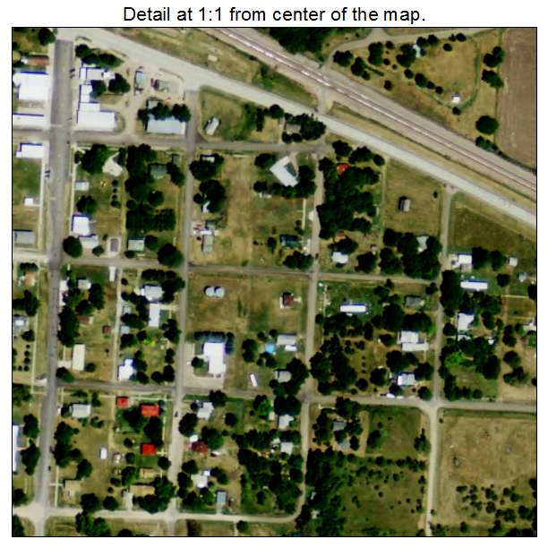 Mason City, Nebraska aerial imagery detail