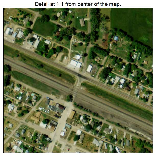 Maxwell, Nebraska aerial imagery detail