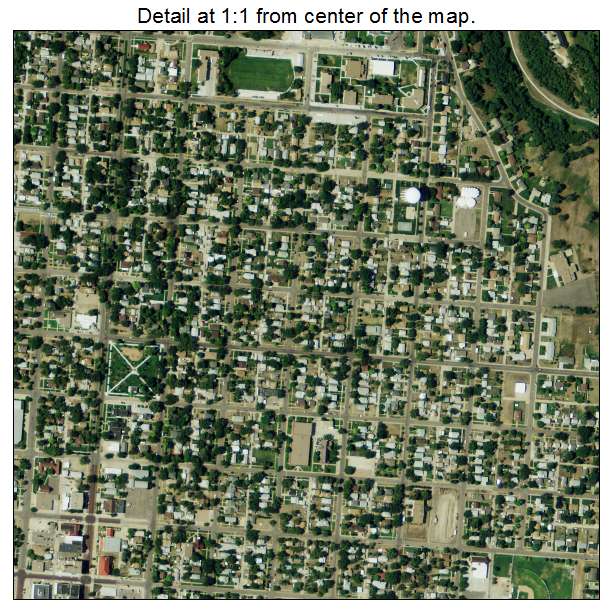 McCook, Nebraska aerial imagery detail
