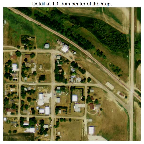 McLean, Nebraska aerial imagery detail
