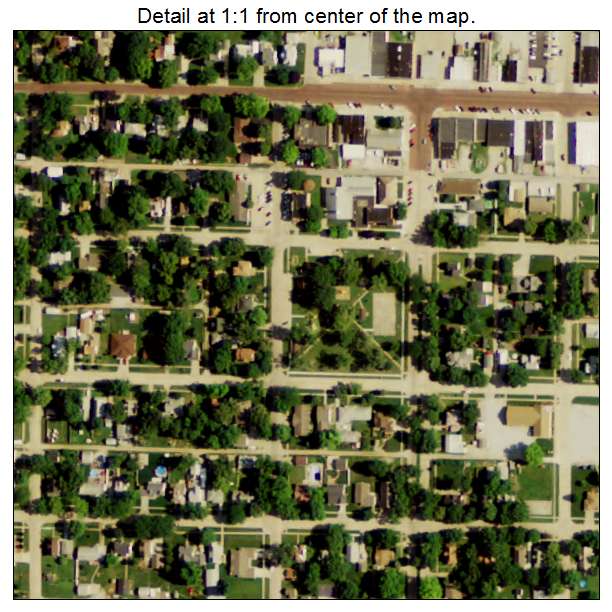Milford, Nebraska aerial imagery detail